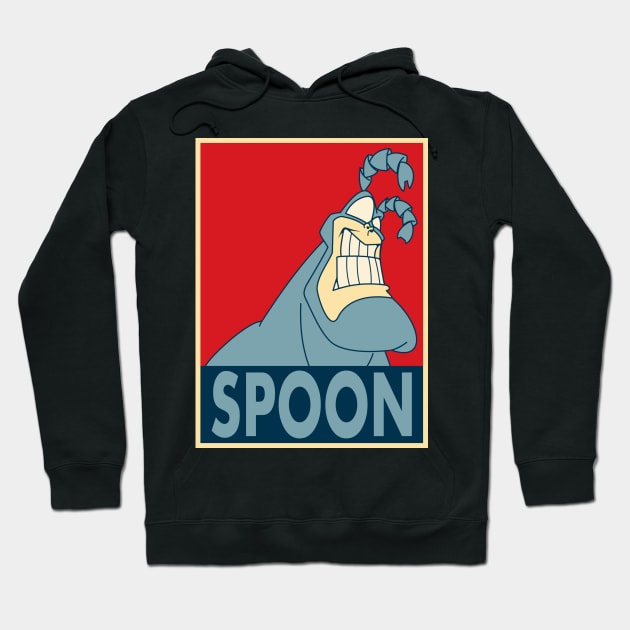 The Tick SPOON- "Hope" Poster Parody Hoodie by Ed's Craftworks